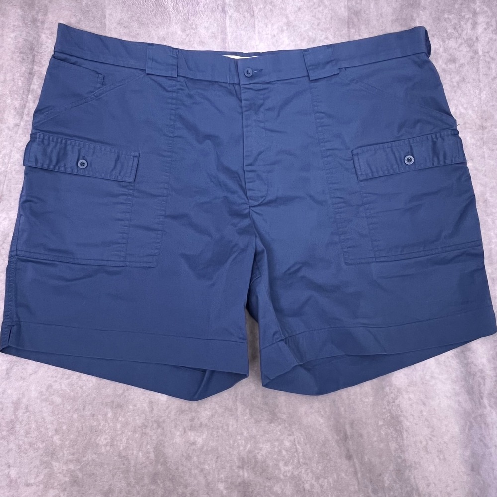 Sportif Cargo Shorts Mens 46 Blue Excellent Stretch Utility Hiking Outdoor